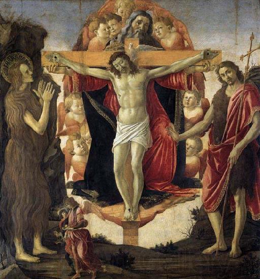 Sandro Botticelli Holy Trinity Norge oil painting art
